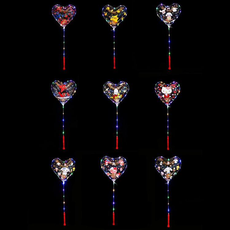 بادکنک بوبو چاپ شده به شکل قلب