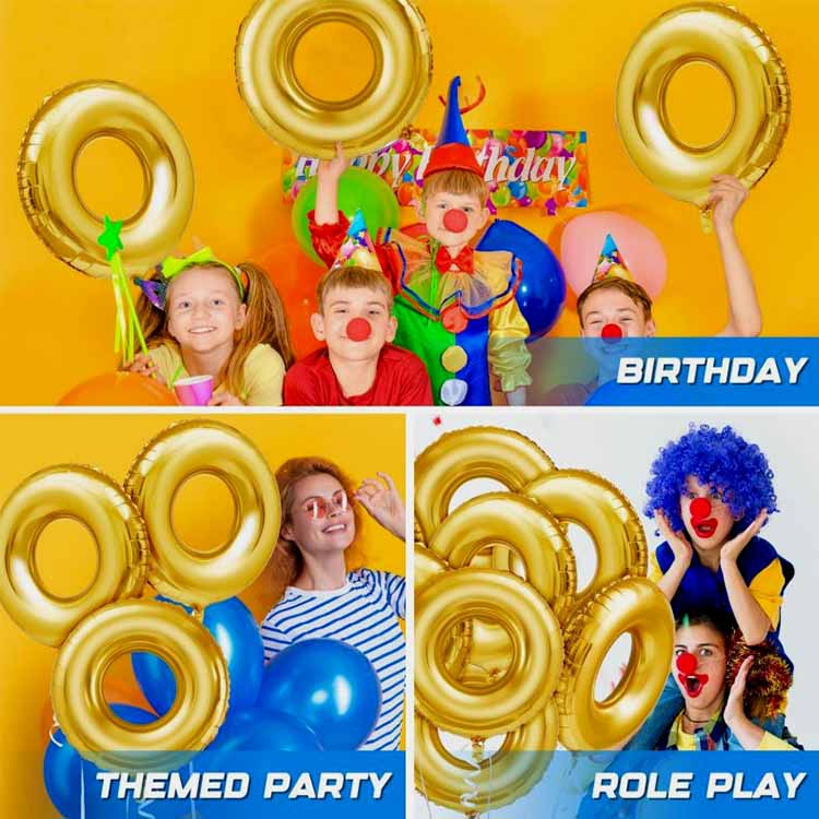 gold ring foil balloon